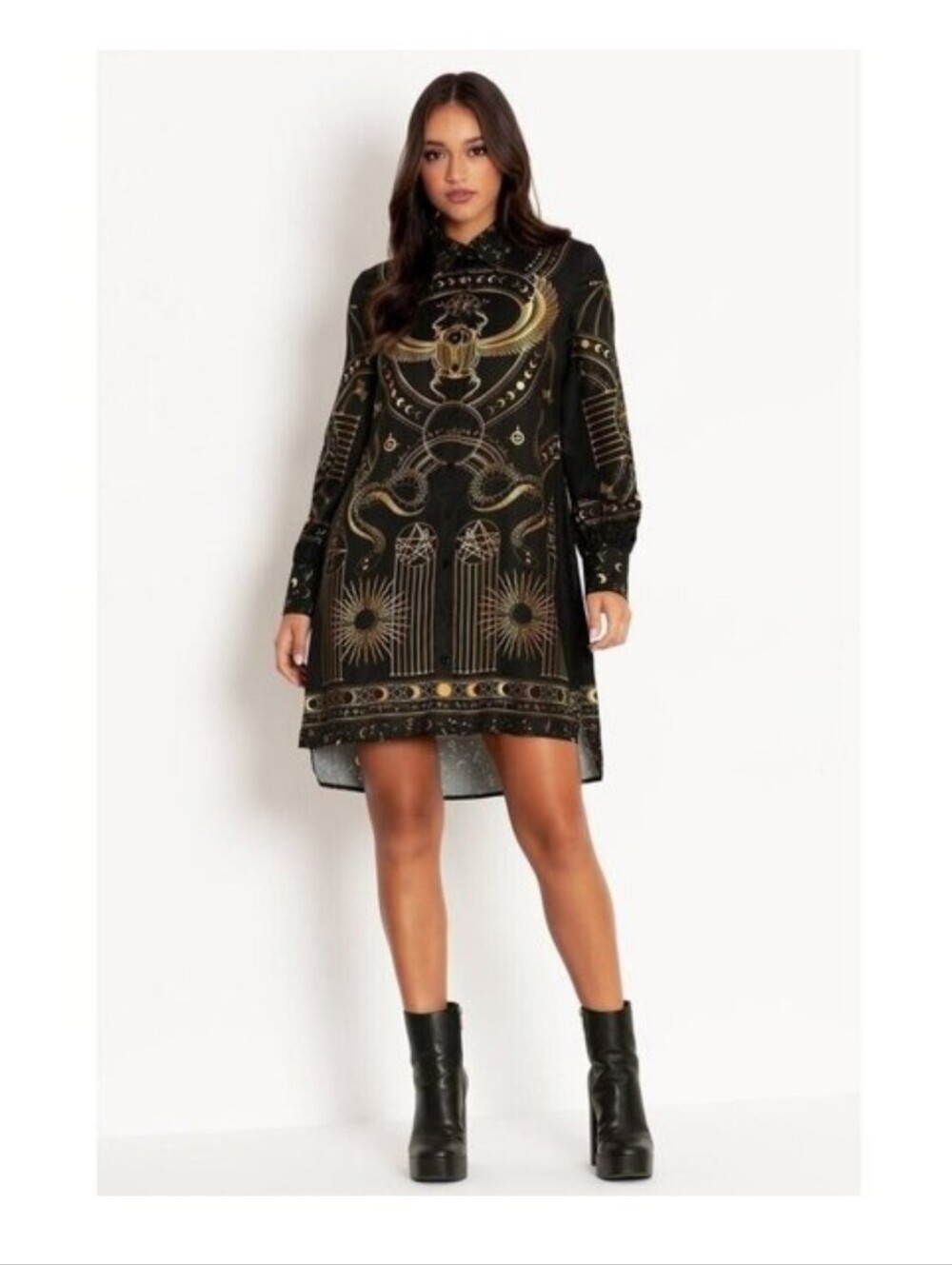 Blackmilk High Priestess Occult Shirt Dress XL
